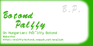 botond palffy business card